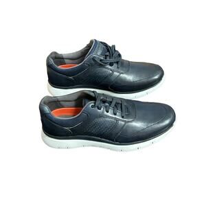 Rockport C12241 Mens Casual Navy Blue Low Top Lace-Up Sneaker Shoes Size 7.5 New